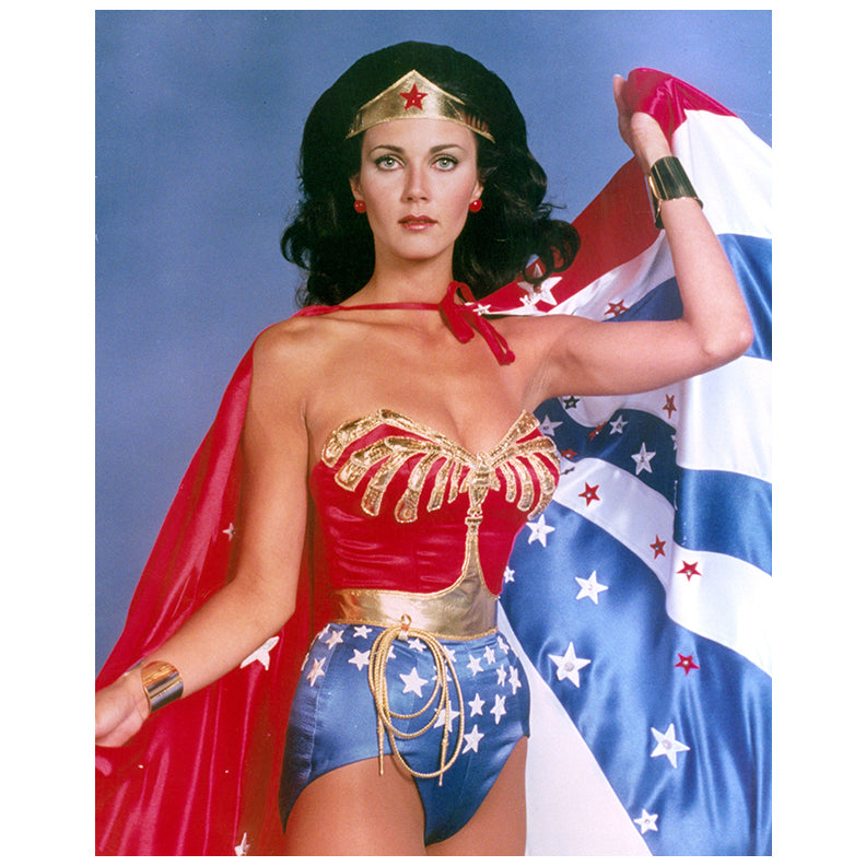 Lynda Carter Autographed 1976 Wonder Woman Red, White and Blue 11x14 Photo Pre-Order