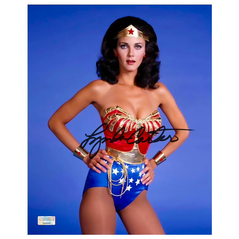 Lynda Carter Autographed 1976 Wonder Woman 8x10 Studio Photo