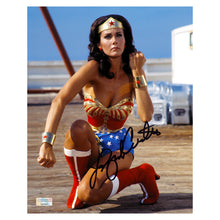 Load image into Gallery viewer, Lynda Carter Autographed 1976 Wonder Woman Warrior 8x10 Photo