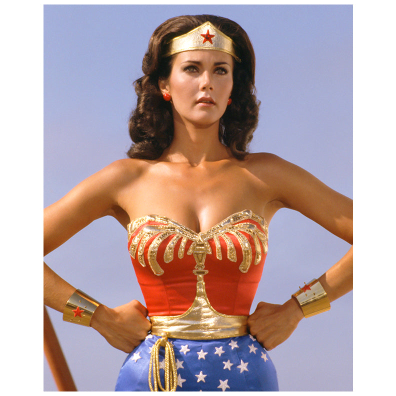 Lynda Carter Autographed 1976 Wonder Woman Truth & Justice 8x10 Photo Pre-Order