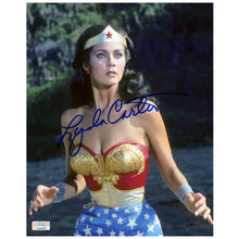 Load image into Gallery viewer, Lynda Carter Autographed 1976 Wonder Woman 8x10 Scene Photo