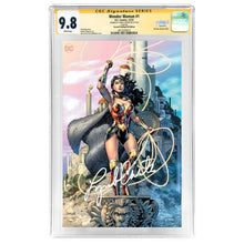 Load image into Gallery viewer, Lynda Carter Autographed 2023 Wonder Woman #1 Jim Lee Foil Cover CGC SS 9.8