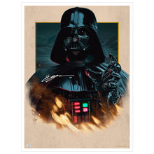 Load image into Gallery viewer, Hayden Christensen Autographed Juan Carlos Ruiz Burgos Star Wars Darth Vader 18x24 Giclee