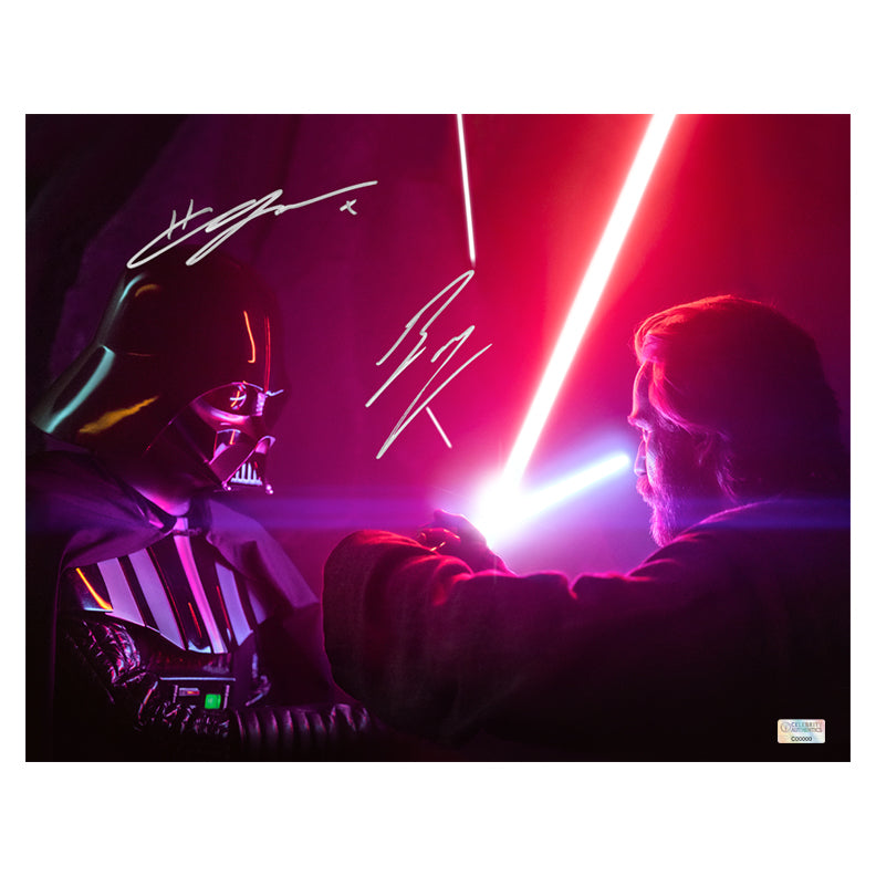Ewan McGregor, Hayden Christensen Autographed 2023 Star Wars Obi-Wan Kenobi 11x14 Photo