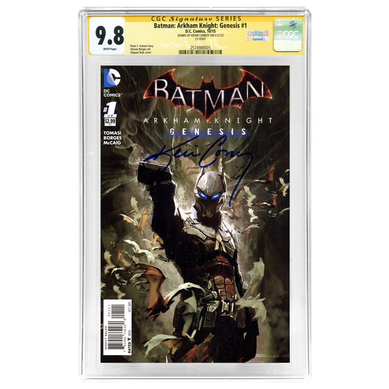 Kevin Conroy Autographed 2015 Batman: Arkham Knight: Genesis # 1 CGC SS 9.8 (mint)