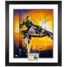 Load image into Gallery viewer, Willem Dafoe Autographed 2002 Spider-Man Green Goblin Glider 16x20 Photo