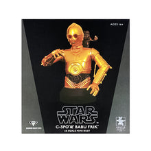 Load image into Gallery viewer, Anthony Daniels Autographed Star Wars The Rise of Skywalker C-3PO &amp; Babu Frik 1/6 Scale Limited Edition Bust