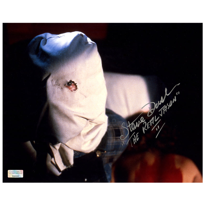 Steve Dash Autographed 1981 Friday the 13th Part II Jason Voorhees 8x10 Scene Photo