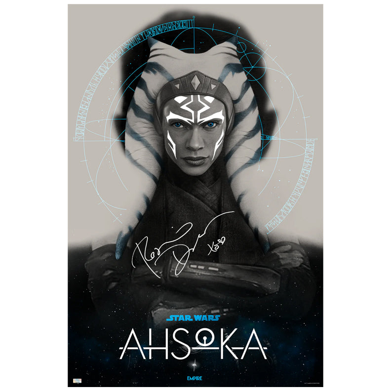 Rosario Dawson Autographed Star Wars Ahsoka by Greg Ruth 24x36 Screen-Printed Poster