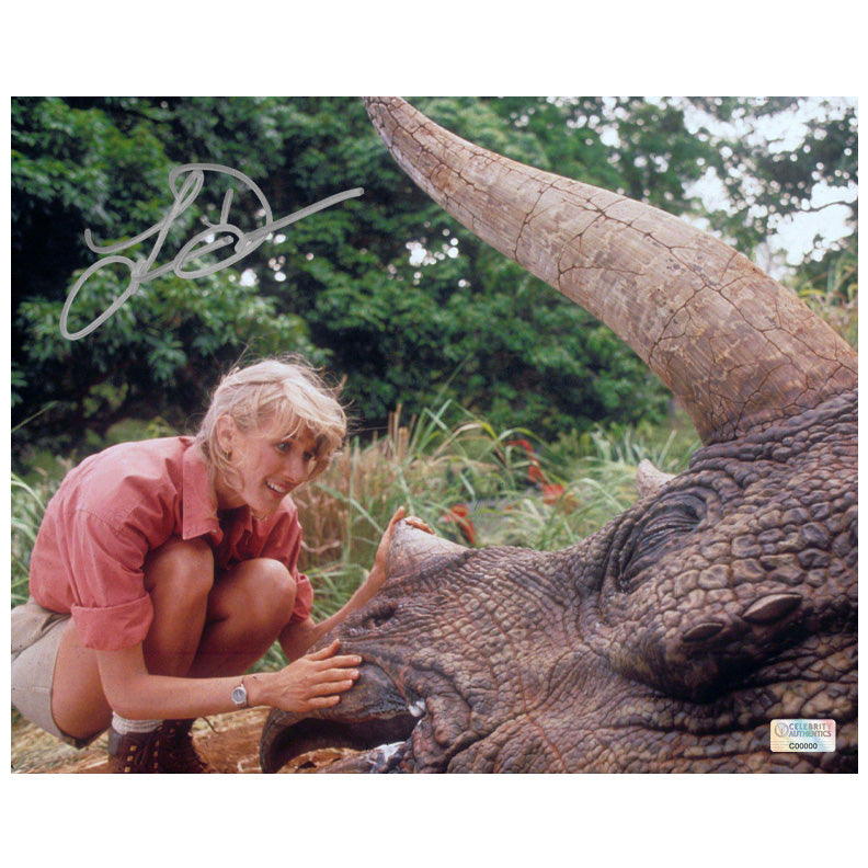 Laura Dern Autographed 1993 Jurassic Park Rescue 8x10 Photo