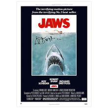 Load image into Gallery viewer, Richard Dreyfuss Autographed 1975 Jaws 11.7 x 16.5 Movie Poster
