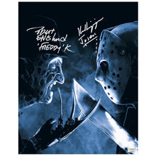 Load image into Gallery viewer, Robert Englund, Ken Kirzinger Autographed Freddy vs Jason Face to Face 11x14 Photo