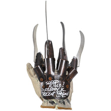 Load image into Gallery viewer, Robert Englund Autographed Rubies A Nightmare on Elm Street Deluxe Freddy Krueger Glove with Sleep Kills!