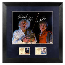 Load image into Gallery viewer, Michael J. Fox, Christopher Lloyd Autographed Back to the Future Marty McFly Doc Brown 1.21 Gigawatts 11x14 Photo