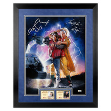 Load image into Gallery viewer, Michael J. Fox, Christopher Lloyd Autographed Back to the Future II Time Travelers 16x20 Photo