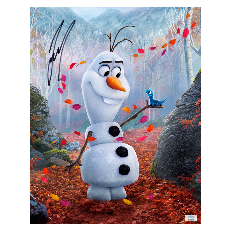 Josh Gad Autographed 2016 Frozen 2 Olaf and Bruni 11x14 Photo