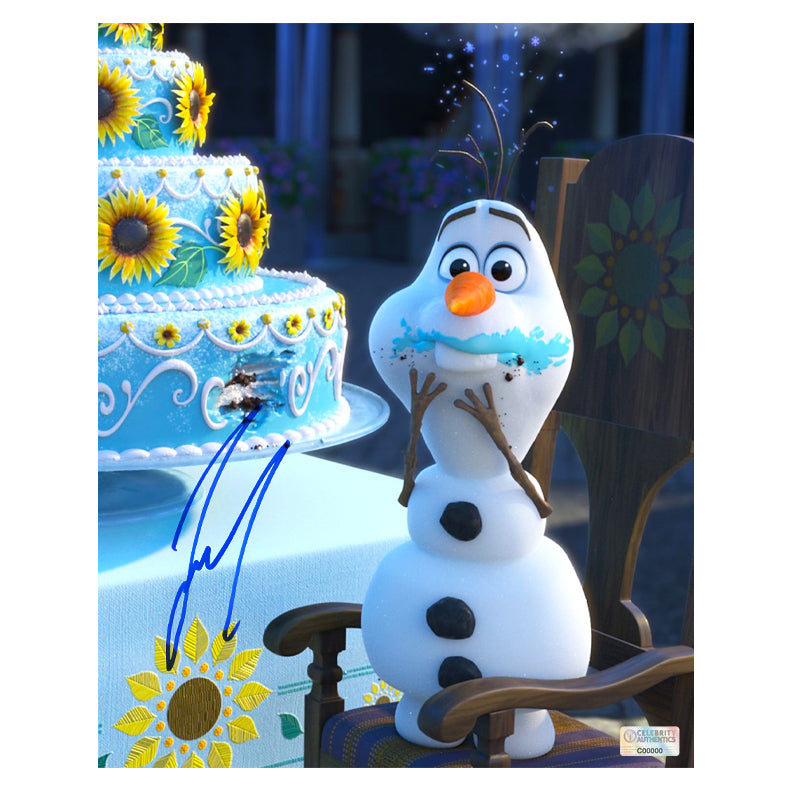 Josh Gad Autographed 2015 Frozen Forever Olaf Got Cake 8x10 Photo