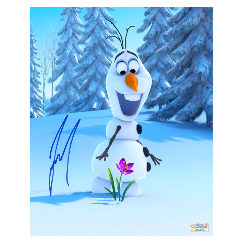 Josh Gad Autographed 2013 Frozen Olaf Flower 8x10 Photo