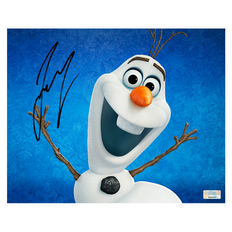 Josh Gad Autographed 2013 Frozen Olaf Snowflakes 8x10 Photo