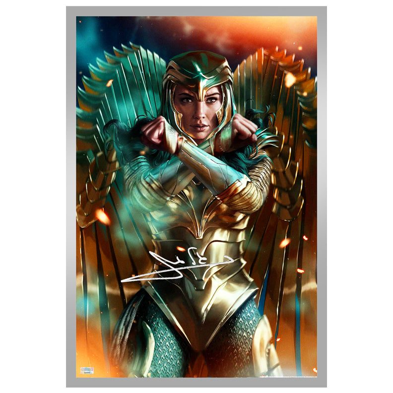 Gal Gadot Autographed Ann Bembi Wonder Woman 84 13x19 Metallic Giclee