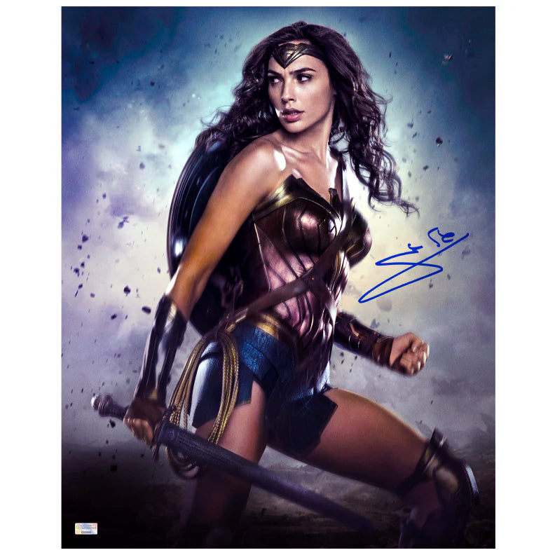 Gal Gadot Autographed 2016 Batman vs Superman Dawn of Justice 16x20 Photo
