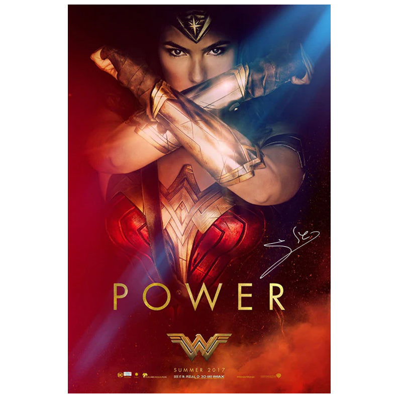 Gal Gadot Autographed 2017 Wonder Woman 27x40 Original Double-Sided Power Movie Poster
