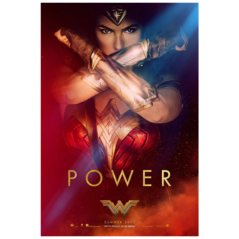 Gal Gadot Autographed 2017 Wonder Woman 27x40 Original Double Sided Power Movie Poster PRE-ORDER