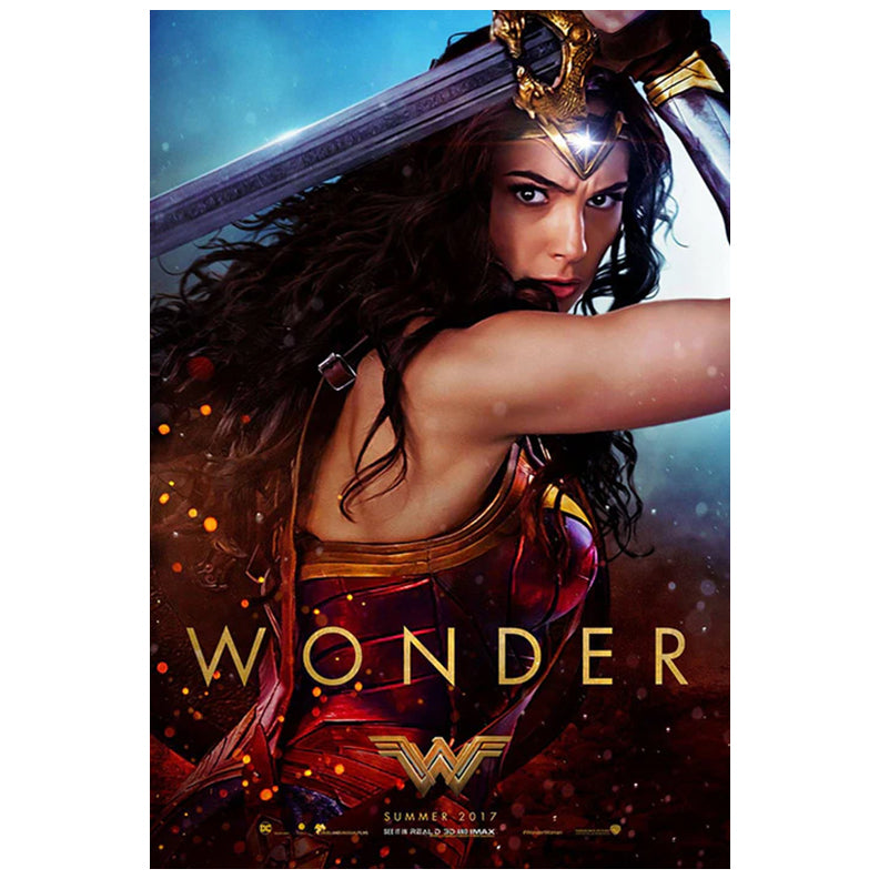 Gal Gadot Autographed 2017 Wonder Woman 27x40 Original Double Sided Wonder Movie Poster A PRE-ORDER