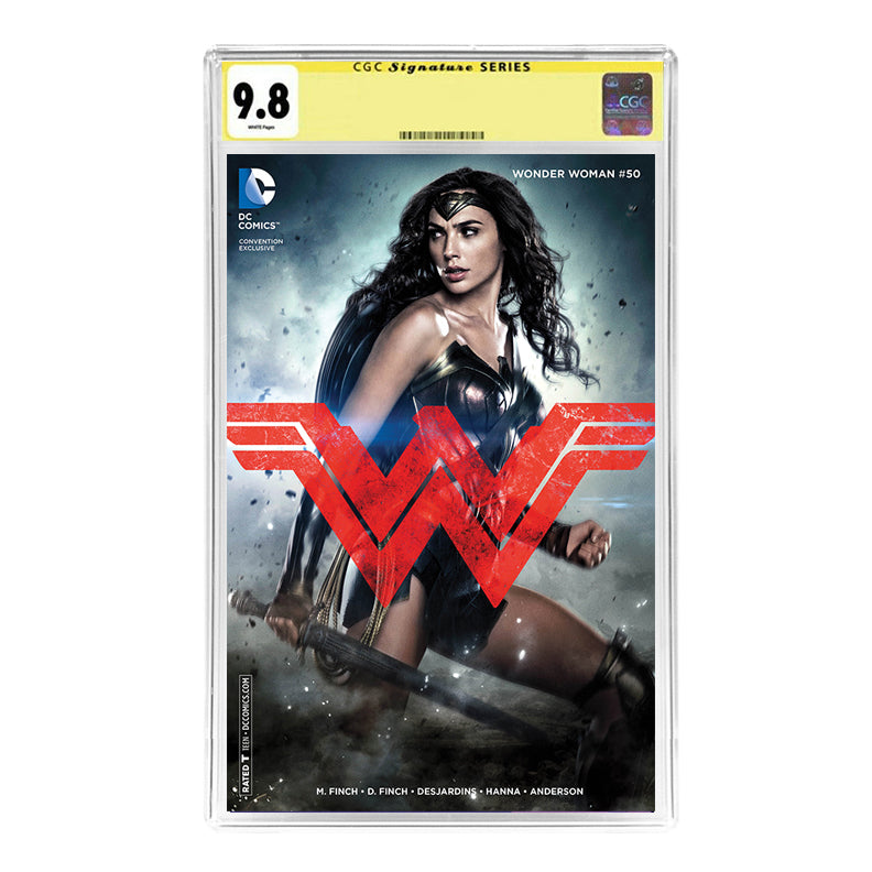 Gal Gadot Autographed 2016 Wonder Woman #50 with Photo Variant Cover CGC SS 9.8 PRE-ORDER