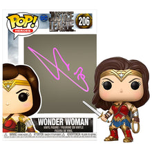Load image into Gallery viewer, Gal Gadot Autographed 2017 Justice League Wonder Woman #206 Pop! Vinyl Figure