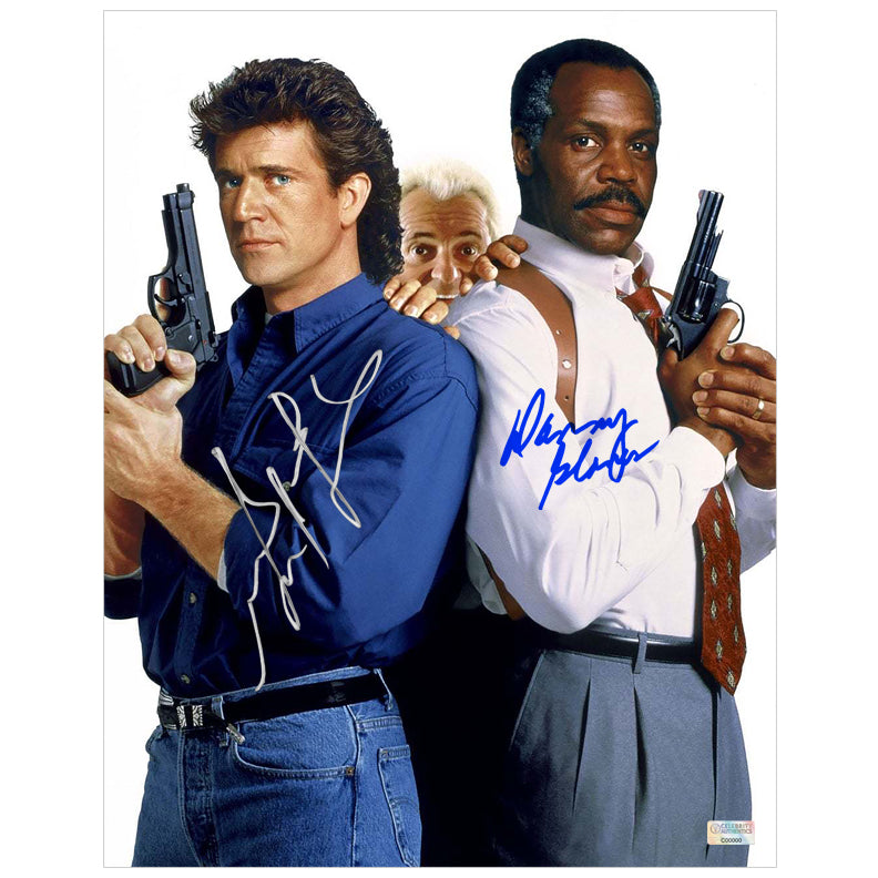 Mel Gibson and Danny Glover Autographed 1992 Lethal Weapon III 11x14 P ...