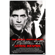 Load image into Gallery viewer, Mel Gibson Danny Glover Autographed 1987 Lethal Weapon 16x24 Movie Poster