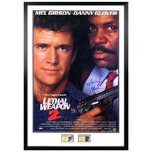 Load image into Gallery viewer, Mel Gibson and Danny Glover Autographed 1989 Lethal Weapon 2 Original 27x40 Single-Sided Movie Poster
