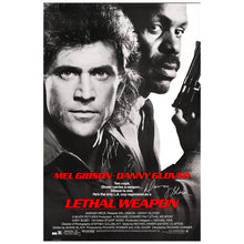 Load image into Gallery viewer, Mel Gibson and Danny Glover Autographed 1987 Lethal Weapon Original 27x40 Single-Sided Movie Poster