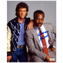 Load image into Gallery viewer, Mel Gibson, Danny Glover Autographed 1989 Lethal Weapon II Riggs and Murtaugh 8x10 Photo