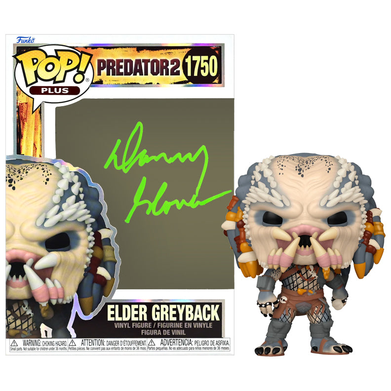 Danny Glover Autographed Predator II Elder Greyback Pop Vinyl Figure #1750