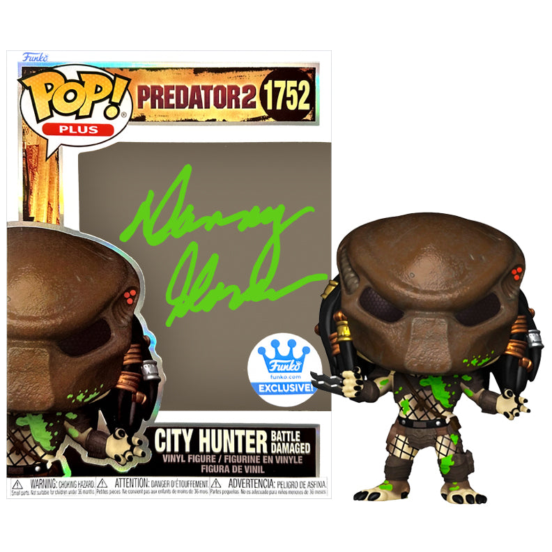 Danny Glover Autographed Predator II Pop Vinyl Figure #1572 Funko Exclusive