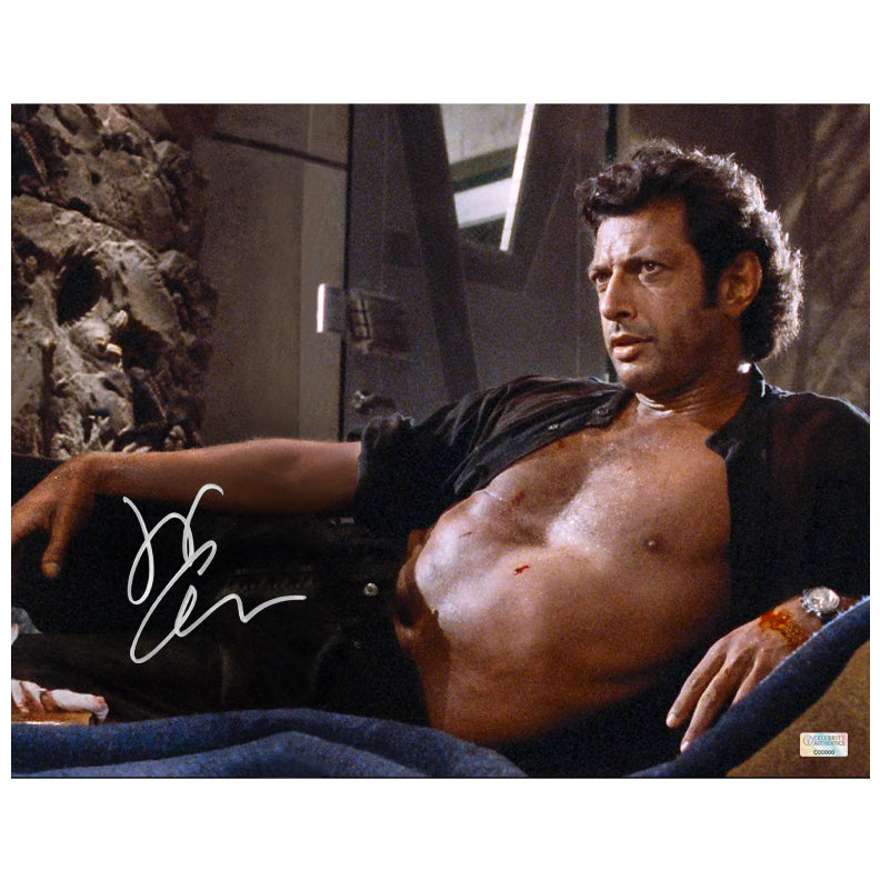Jeff Goldblum Autographed 1993 Jurassic Park Ian Malcolm 11×14 Photo