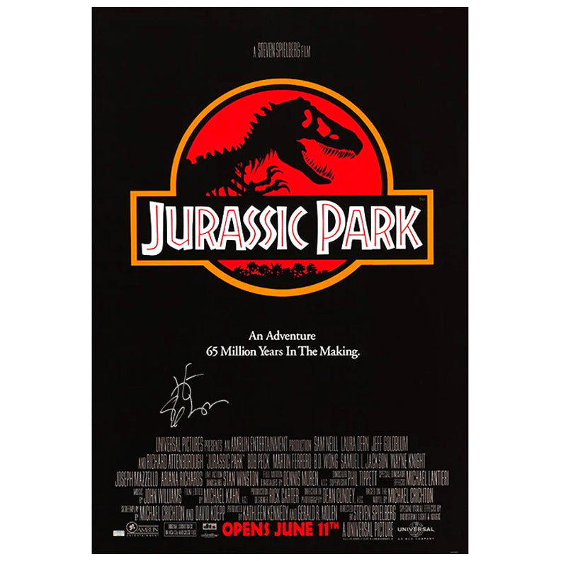 Laura Dern, Jeff Goldblum, Sam Neill Autographed 1993 Jurassic Park 16x24 Movie Poster Pre-Order