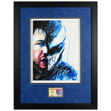 Load image into Gallery viewer, Tom Hardy Autographed 2018 Venom by Rob Prior 11x15 Framed Giclee