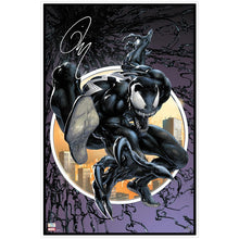 Load image into Gallery viewer, Tom Hardy Autographed Venom #1 16x24 Purple Variant Fine Art Giclee Print by Clayton Crain