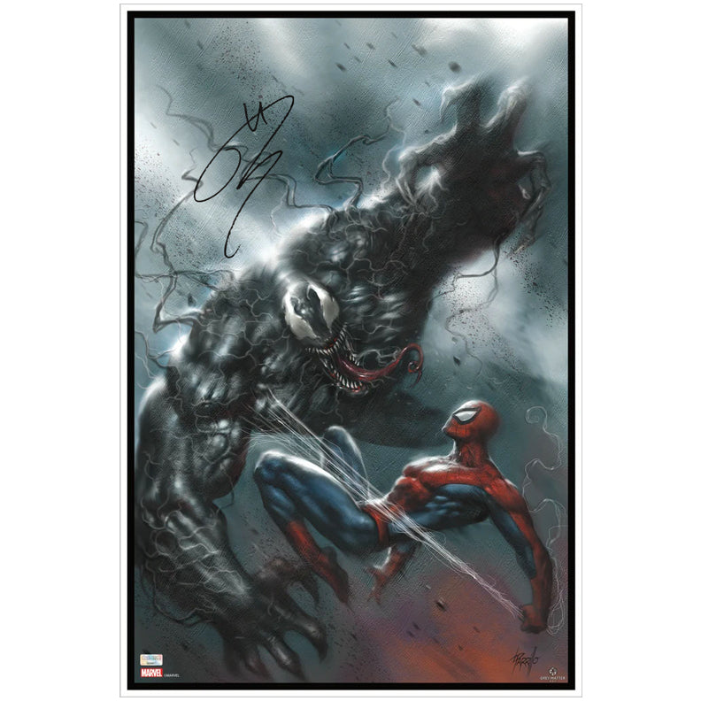 Tom Hardy Autographed Venom vs Spider-Man #21 16x24 Fine Art Giclee Print by Lucio Parrillo