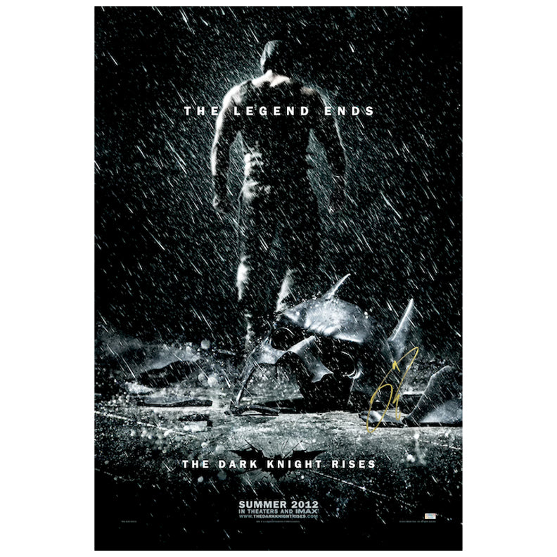 Tom Hardy Autographed 2012 The Dark Knight Rises Original 27x40 Double-Sided Movie Poster