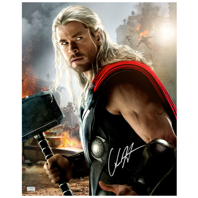 Chris Hemsworth Autographed Avengers: Age of Ultron Thor 16x20 Photo ...