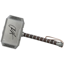 Load image into Gallery viewer, Chris Hemsworth Autographed Hasbro Marvel Legends Avengers Thor Prop Replica 1:1 Hammer