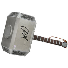 Load image into Gallery viewer, Chris Hemsworth Autographed Hasbro Marvel Legends Avengers Thor Prop Replica 1:1 Hammer