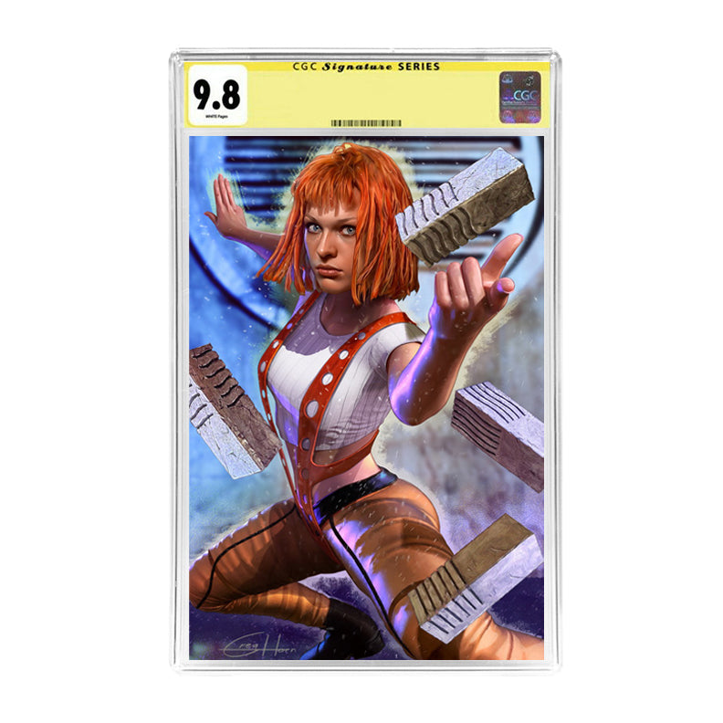 Milla Jovovich, Greg Horn Autographed 2024 Fifth Element Leeloo Virgin Cover CGC SS 9.8 Pre-Order