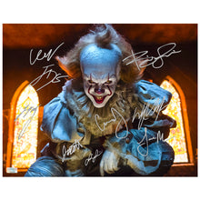 Load image into Gallery viewer, Bill Skarsgard and Cast Autographed 2017 IT Pennywise The Eater of Worlds 11x14 Photo