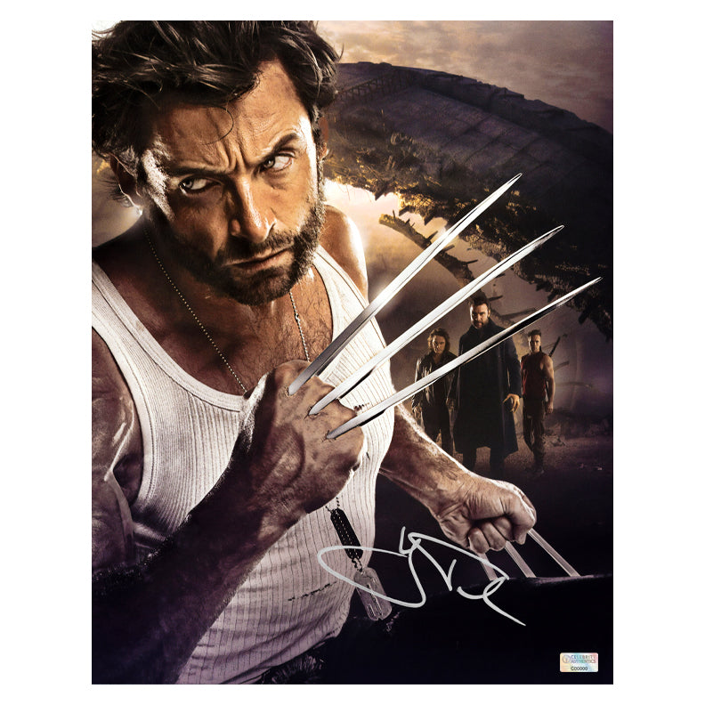 Hugh Jackman Autographed 2009 X-Men Origins: Wolverine James Logan 11x14 Photo