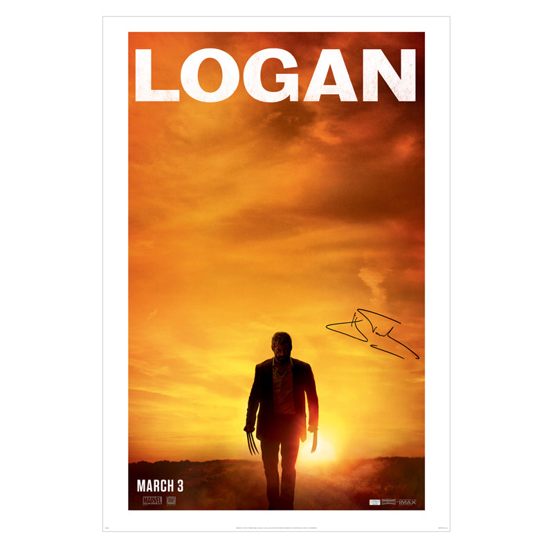 Hugh Jackman Autographed 2017 Logan Original 27x40 Double-Sided Advance Movie Poster